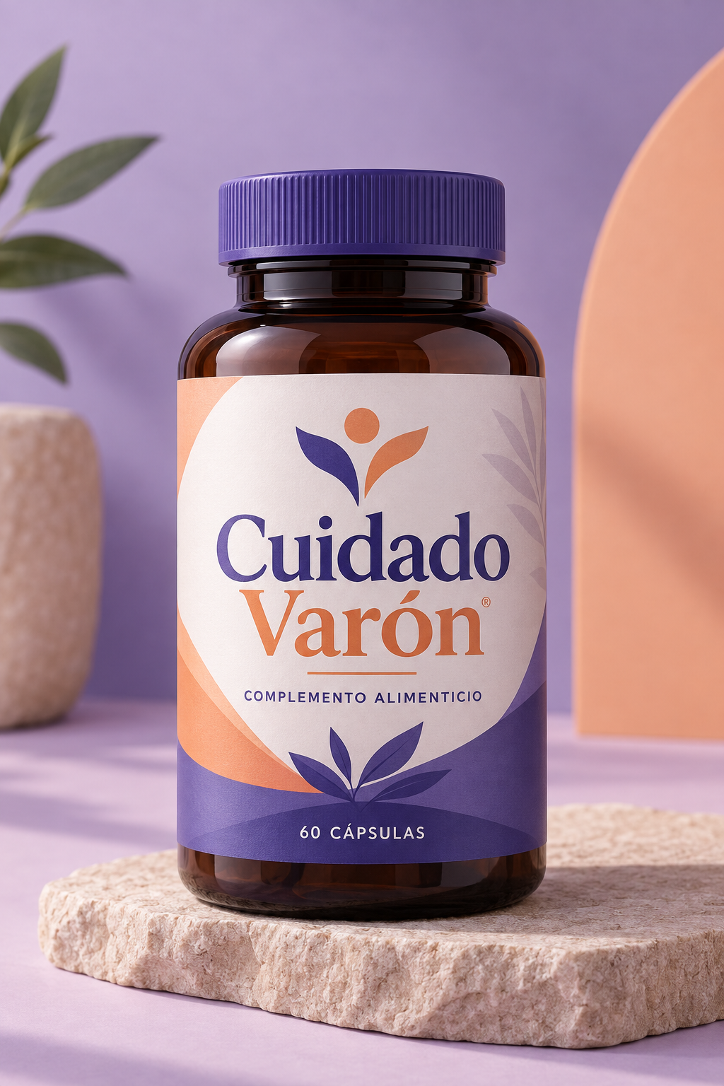 Frasco Cuidado Varón, fórmula botánica de 60 cápsulas